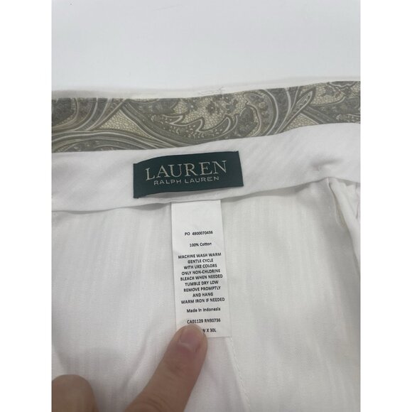 RLX Ralph Lauren Golf Sand White Wicking Stretch Pants 42x30 Career Casual NEW - Picture 3 of 4